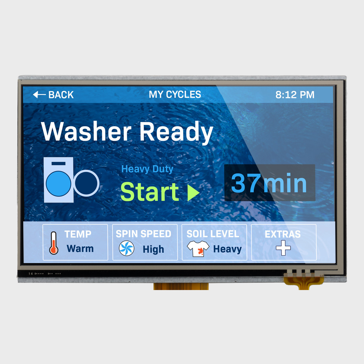 T ページ 7 inch Standard TN Resistive TFT LCD Display
