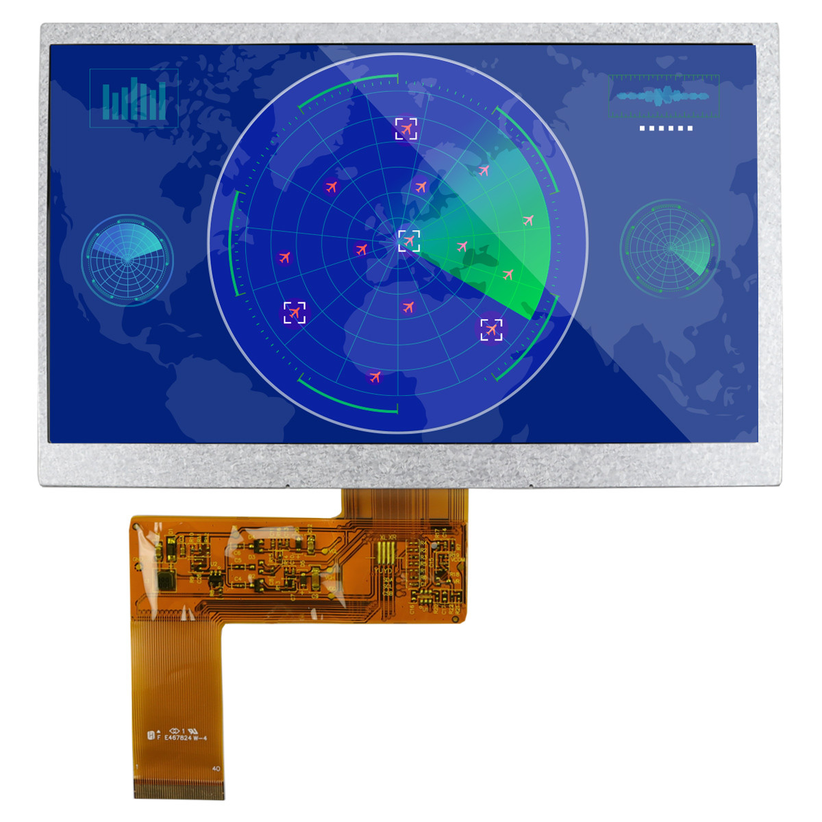 tosuページ 7 inch Sunlight Readable 800x480 Resolution TFT LCD