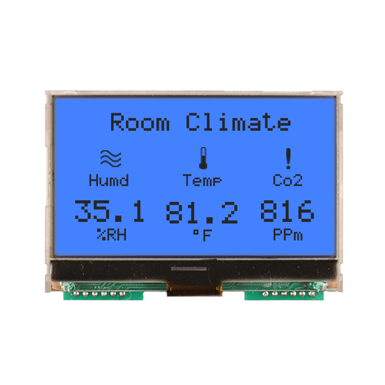 ●NCD 128X64 Graphic COG LCD | FSTN+ Display with Blue Backlight