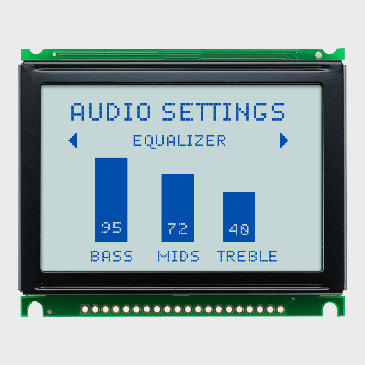 液晶ディスプレイ 128x64 Graphic LCD Module | STN+ Gray with Side White Backlight