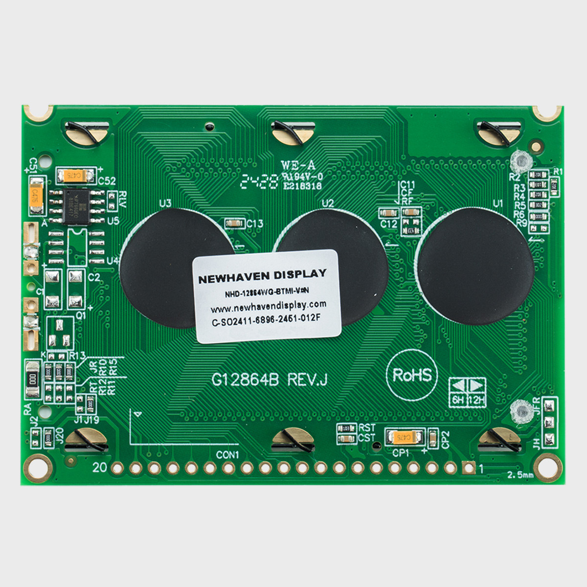 128X64 Graphic LCD Module | STN - Blue Display with White