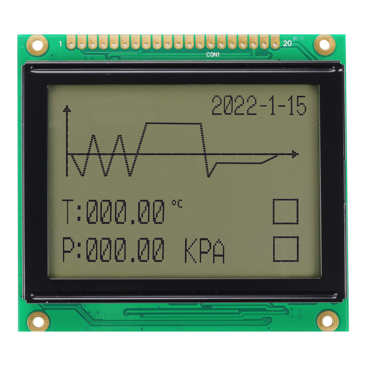 128X64 Graphic LCD Module | FSTN+ Display with White Side