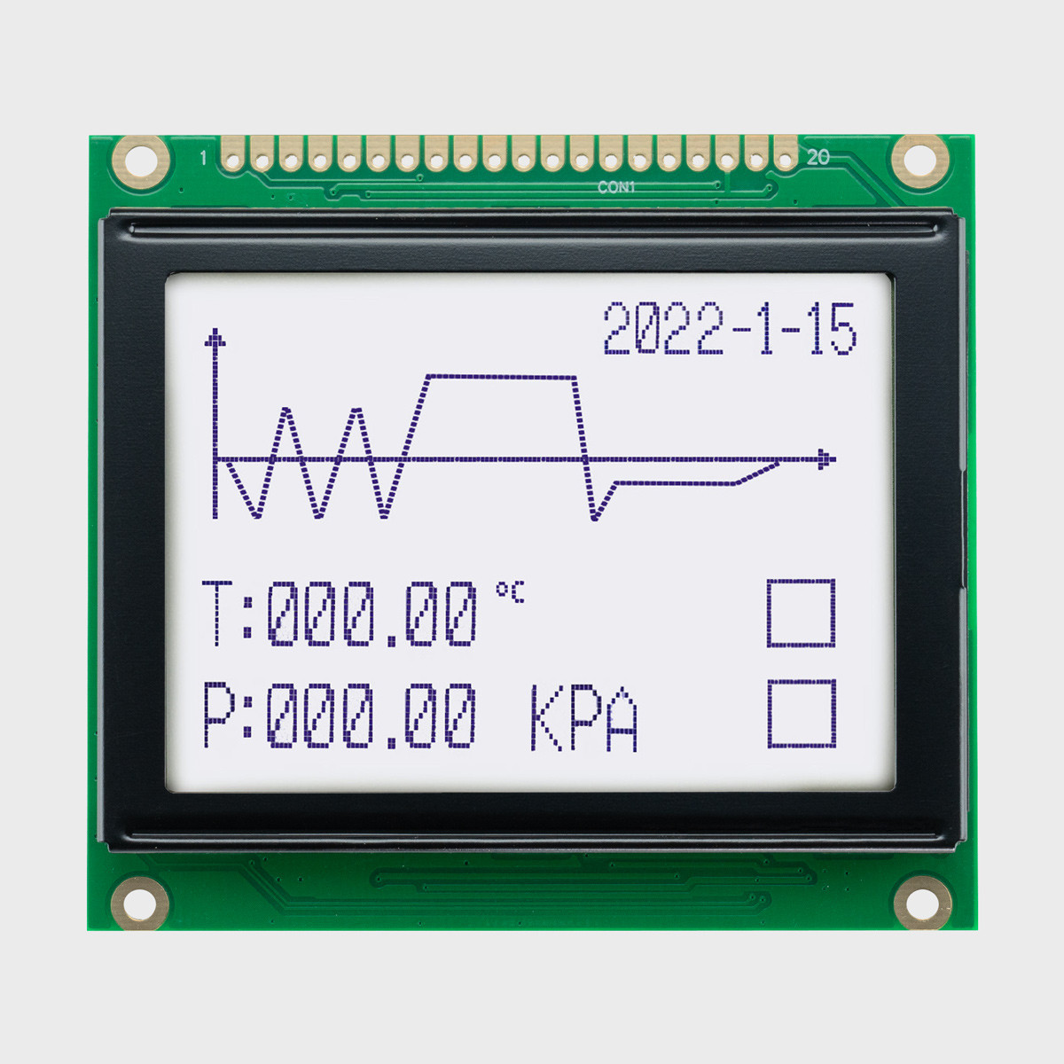 128X64 Graphic LCD Module | FSTN+ Display with White Side