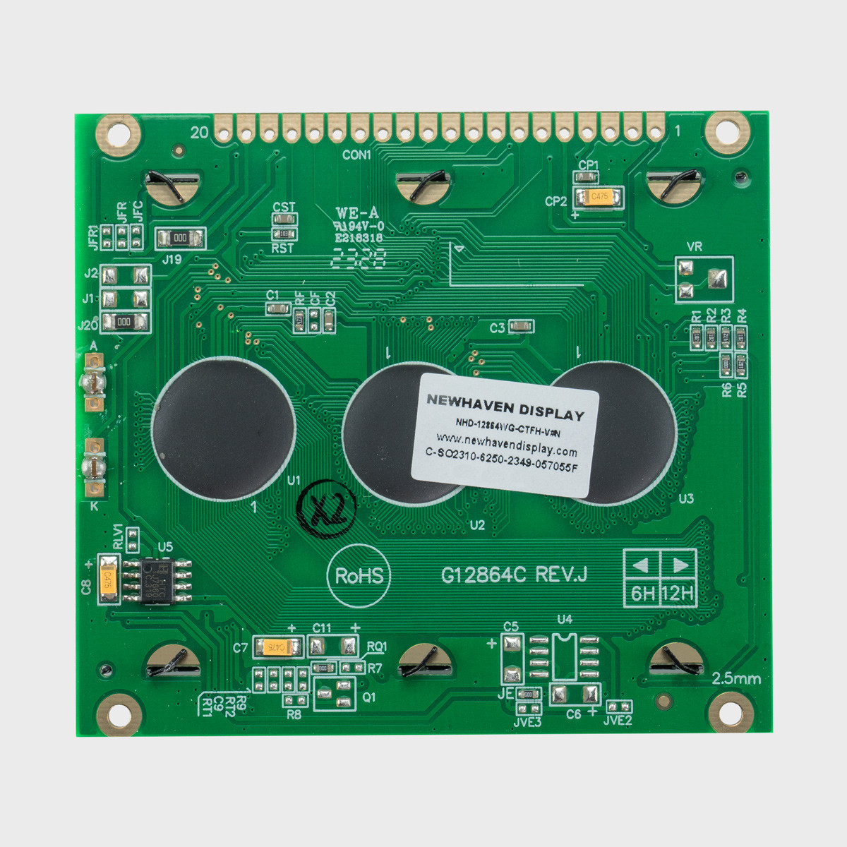 128X64 Graphic LCD Module | FSTN+ Display with White Side
