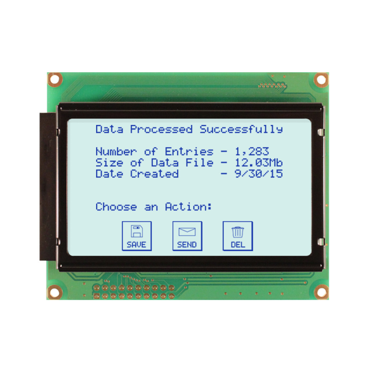 128X64 Graphic LCD Module | STN+ Gray Display with White Backlight