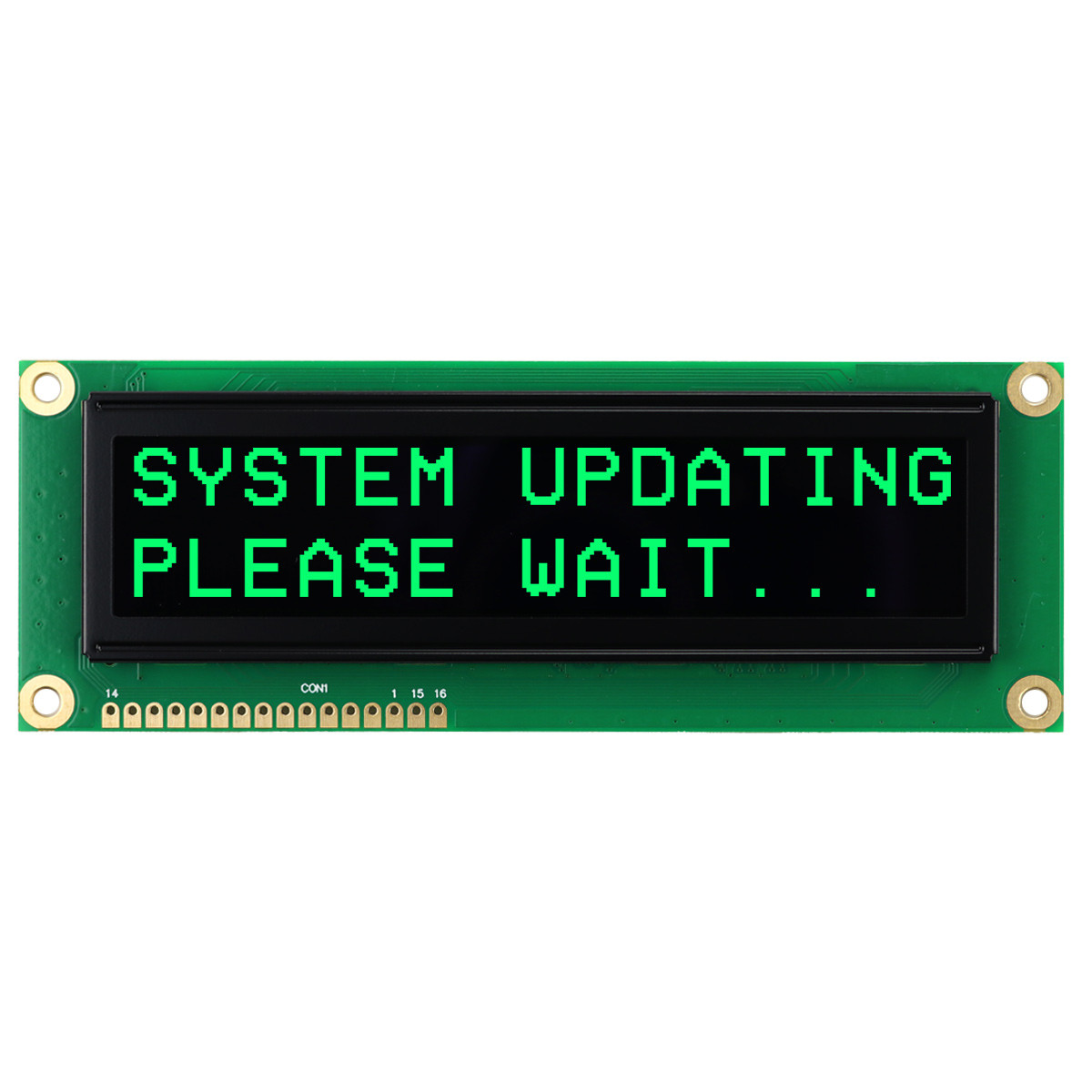 Green 16x2 Character OLED Module