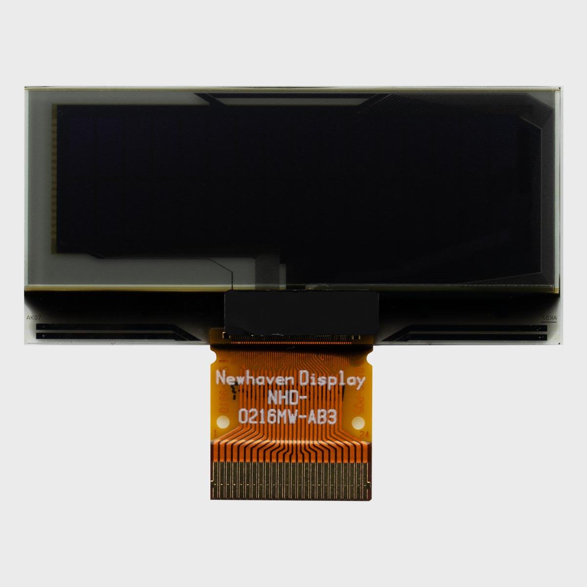 Blue 16x2 Character OLED Glass Display
