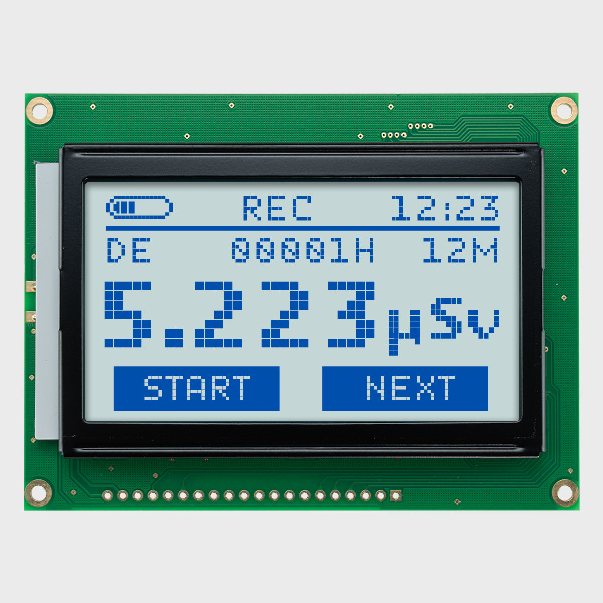 128x64 Graphic LCD Module | STN+ Gray Model-AZ with Side White