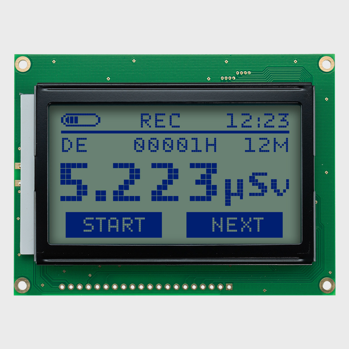 128x64 Graphic LCD Module | STN+ Gray Model-AZ with Side White