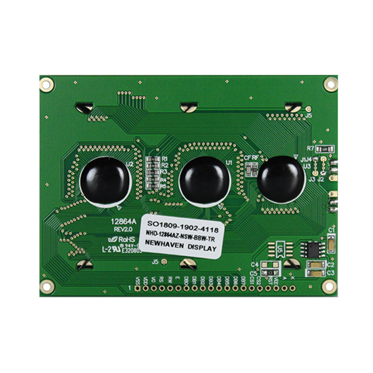 128X64 Graphic LCD Module | STN- Blue Display with White Side