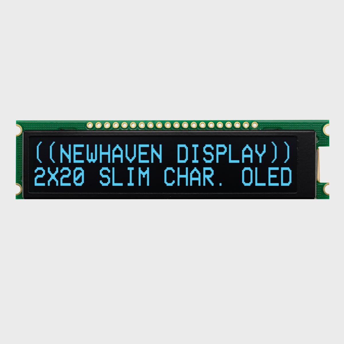 Blue 20x2 Character Slim OLED Module