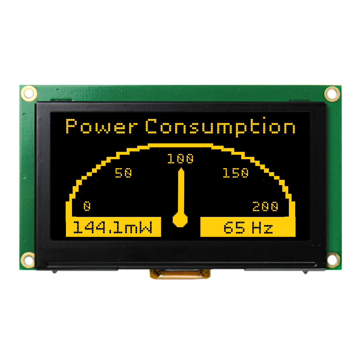 2.7 inch Yellow Graphic OLED Module with Molex Connector