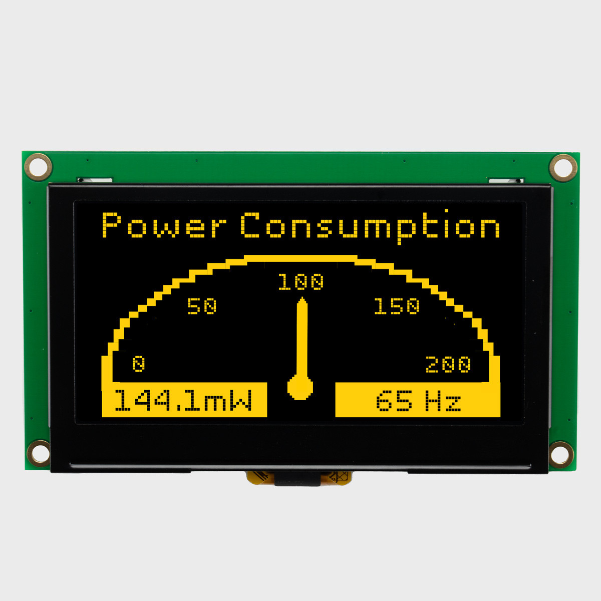 2.7 inch Yellow Graphic OLED Module with Molex Connector