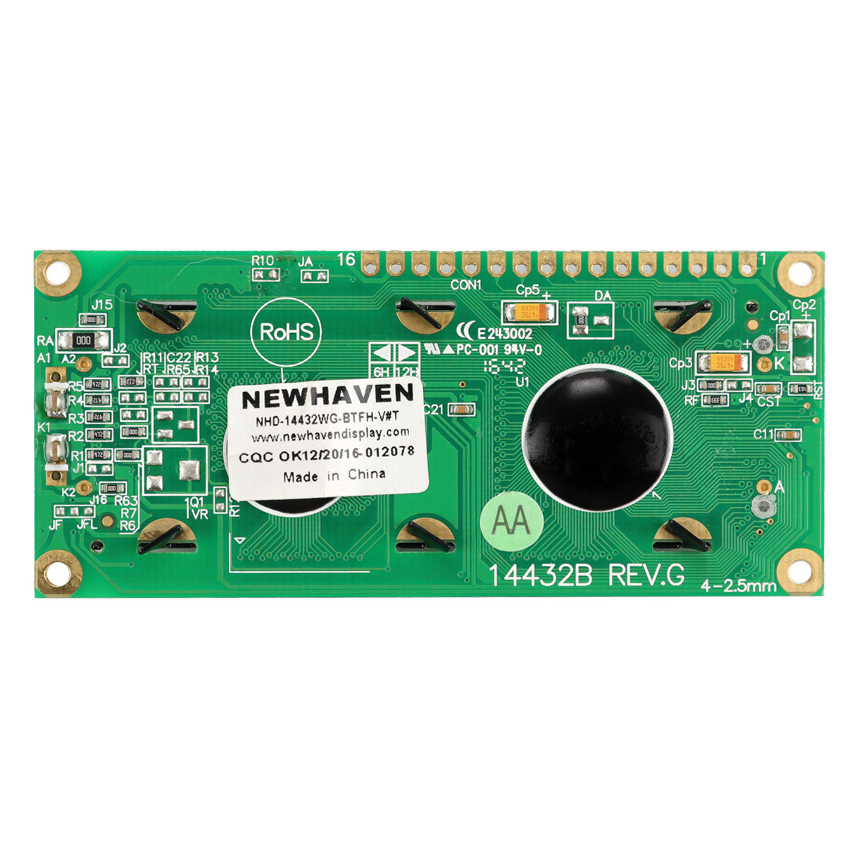 144x32 Graphic LCD Module | FSTN+ Display with White Backlight