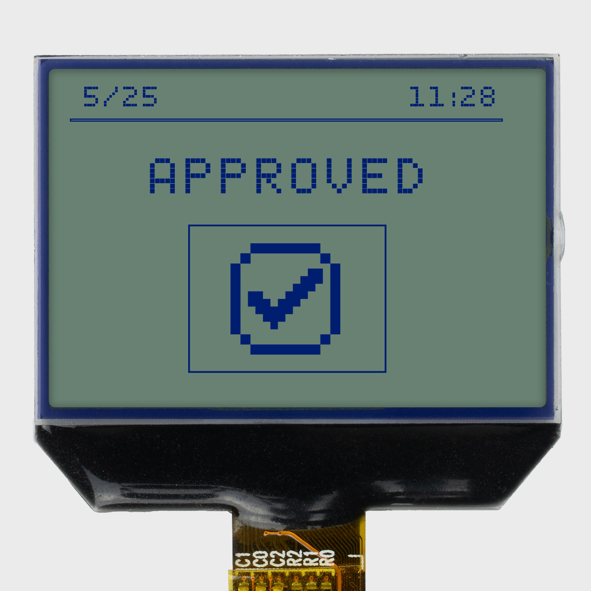 160x100 Graphic COG LCD | STN+ Gray with No Backlight