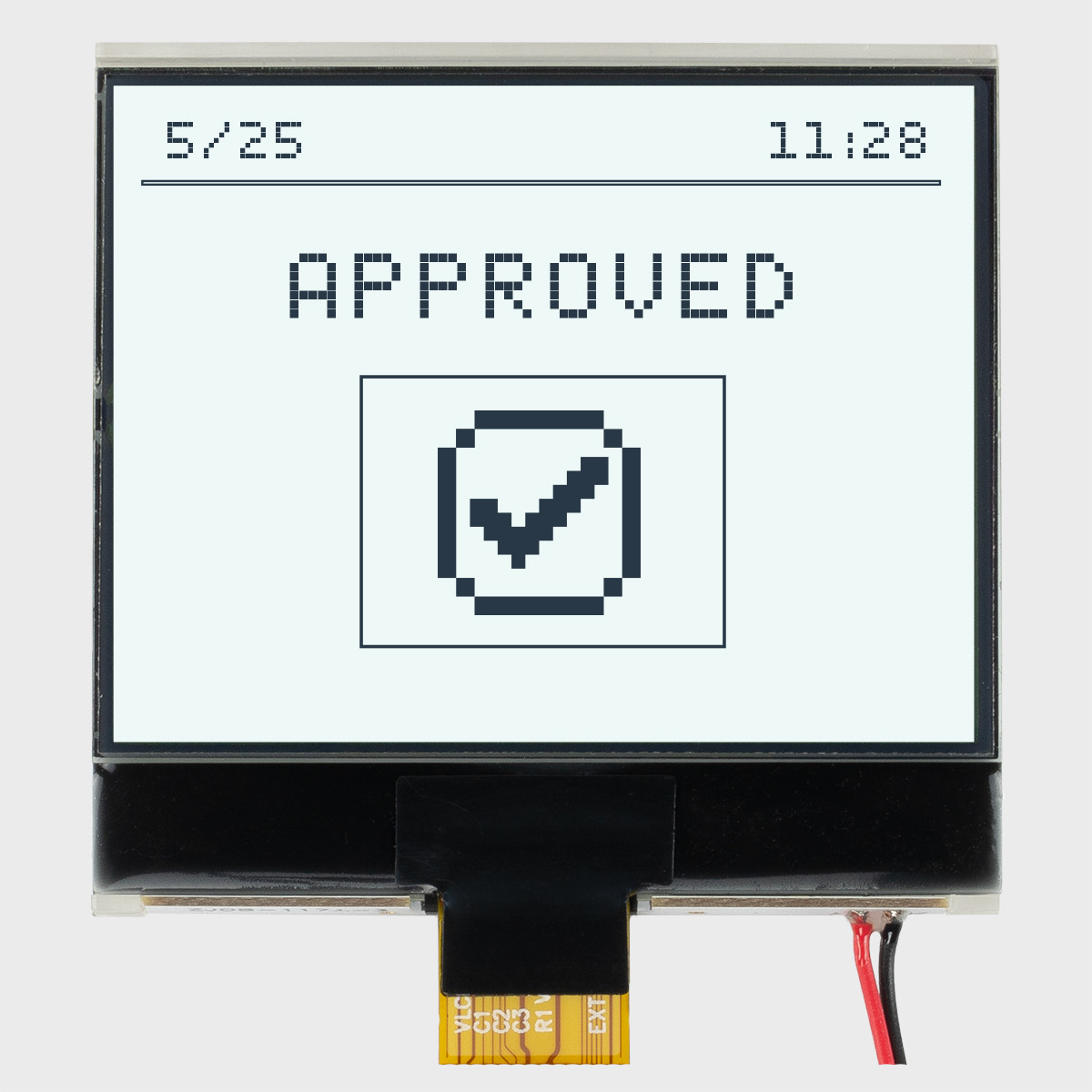 160x100 Graphic COG LCD | FSTN+ Display with Side White Backlight