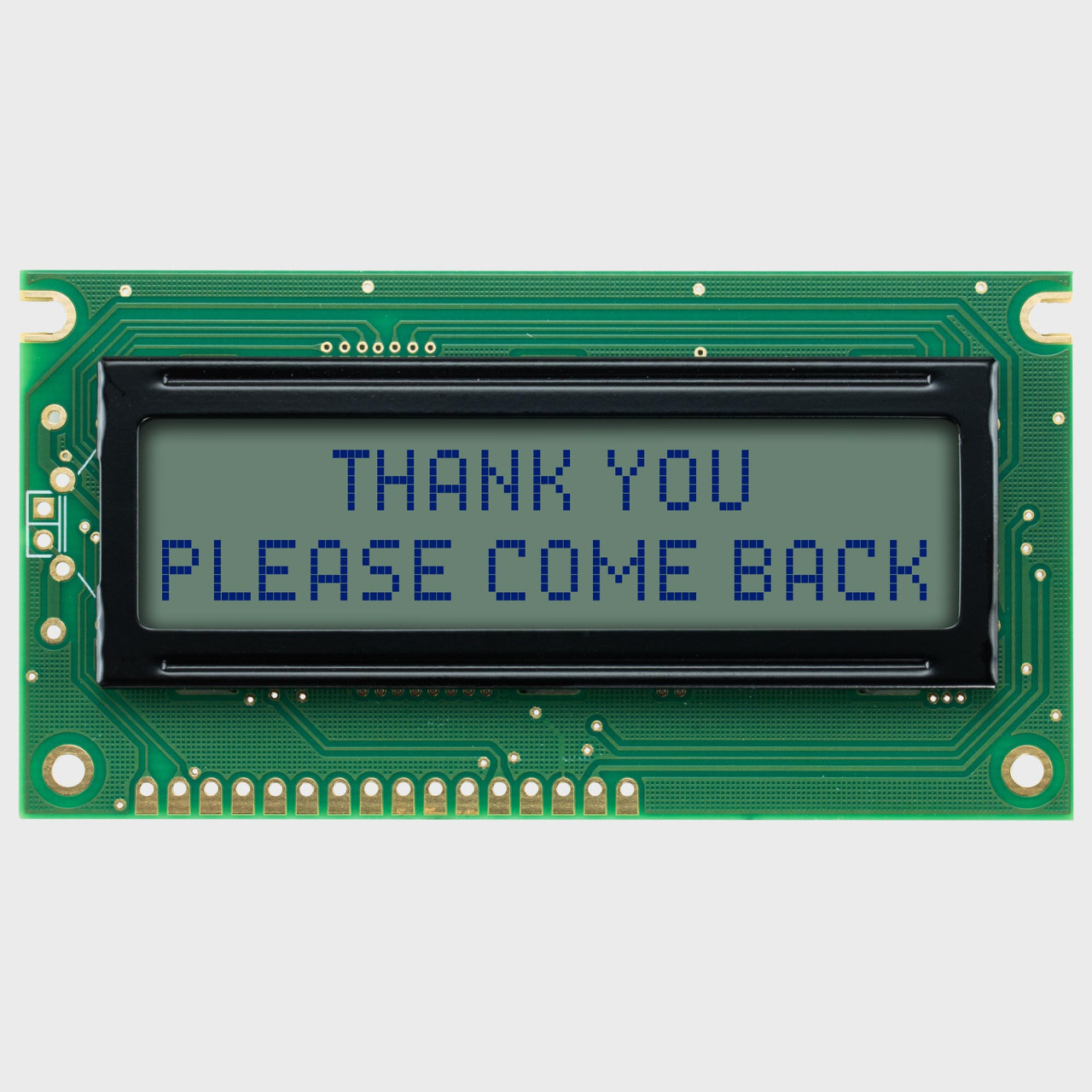 16x2 Character LCD | STN+ Gray Display BZ with No Backlight