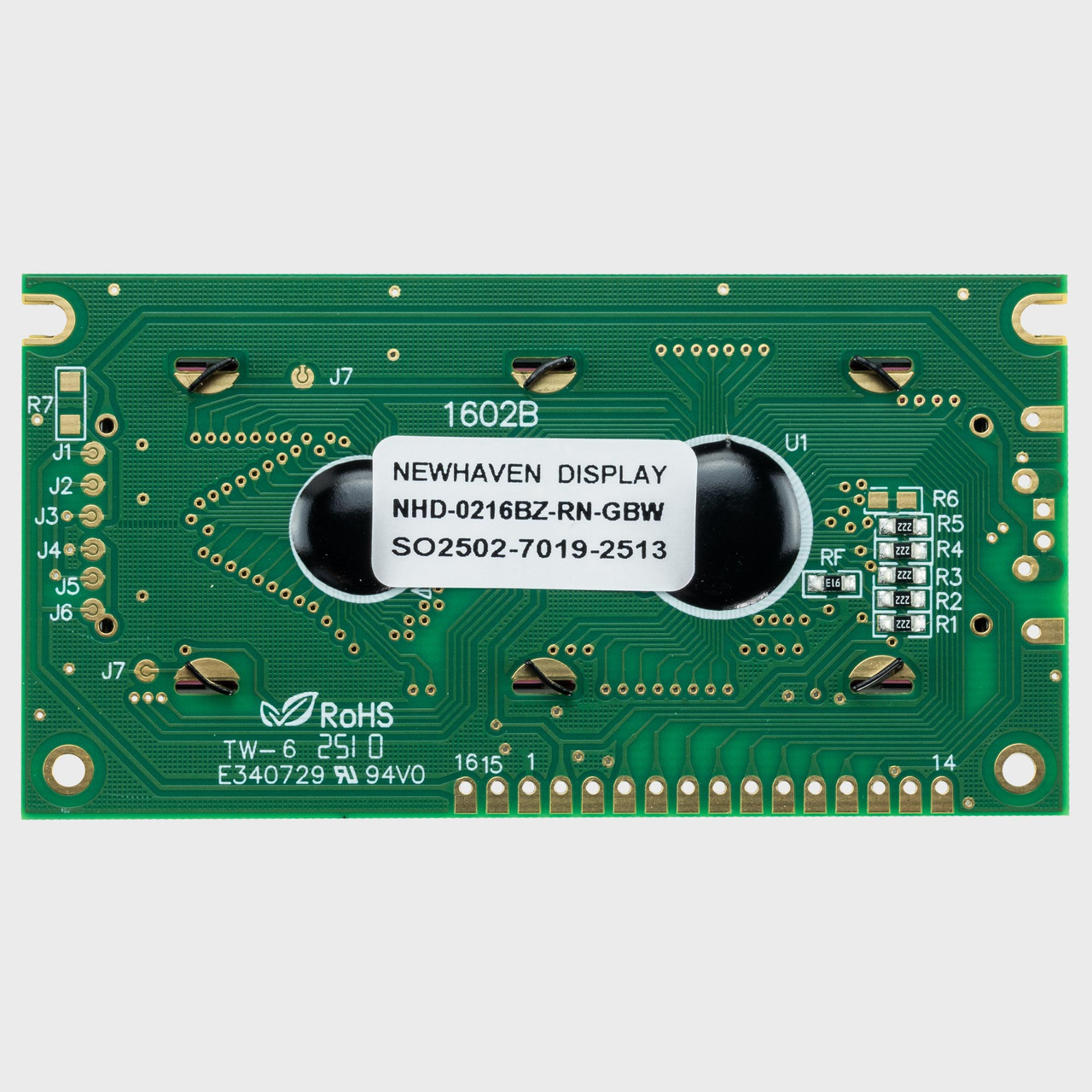 16x2 Character LCD | STN+ Gray Display BZ with No Backlight