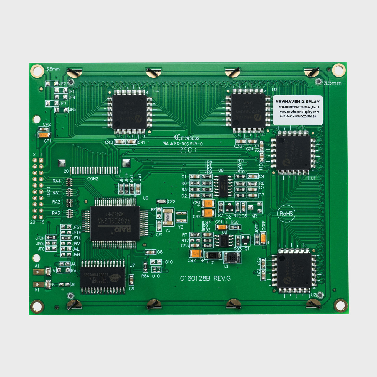 160x128 Graphic LCD Module | STN- Blue with White Backlight