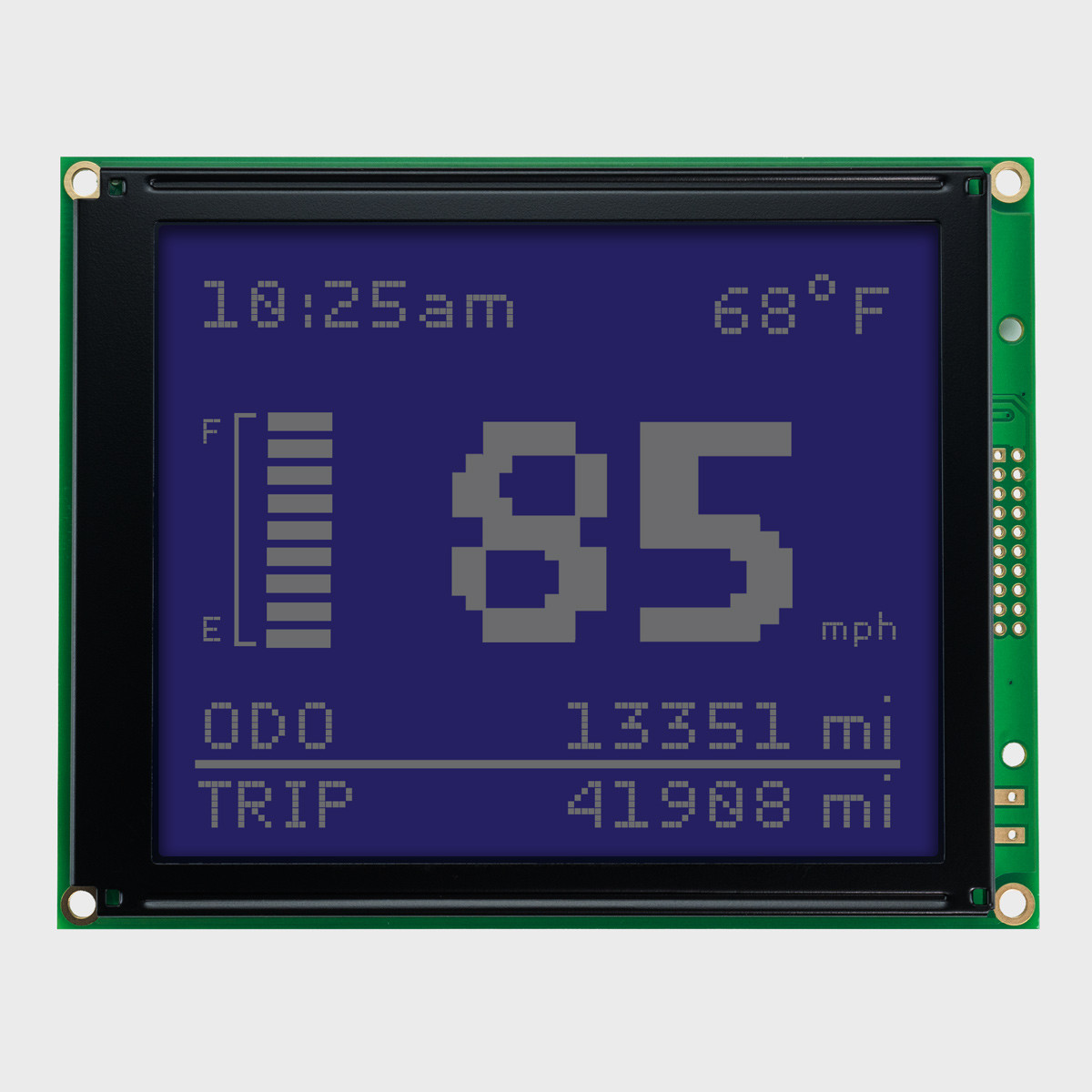 160x128 Graphic LCD Module | STN- Blue with White Backlight