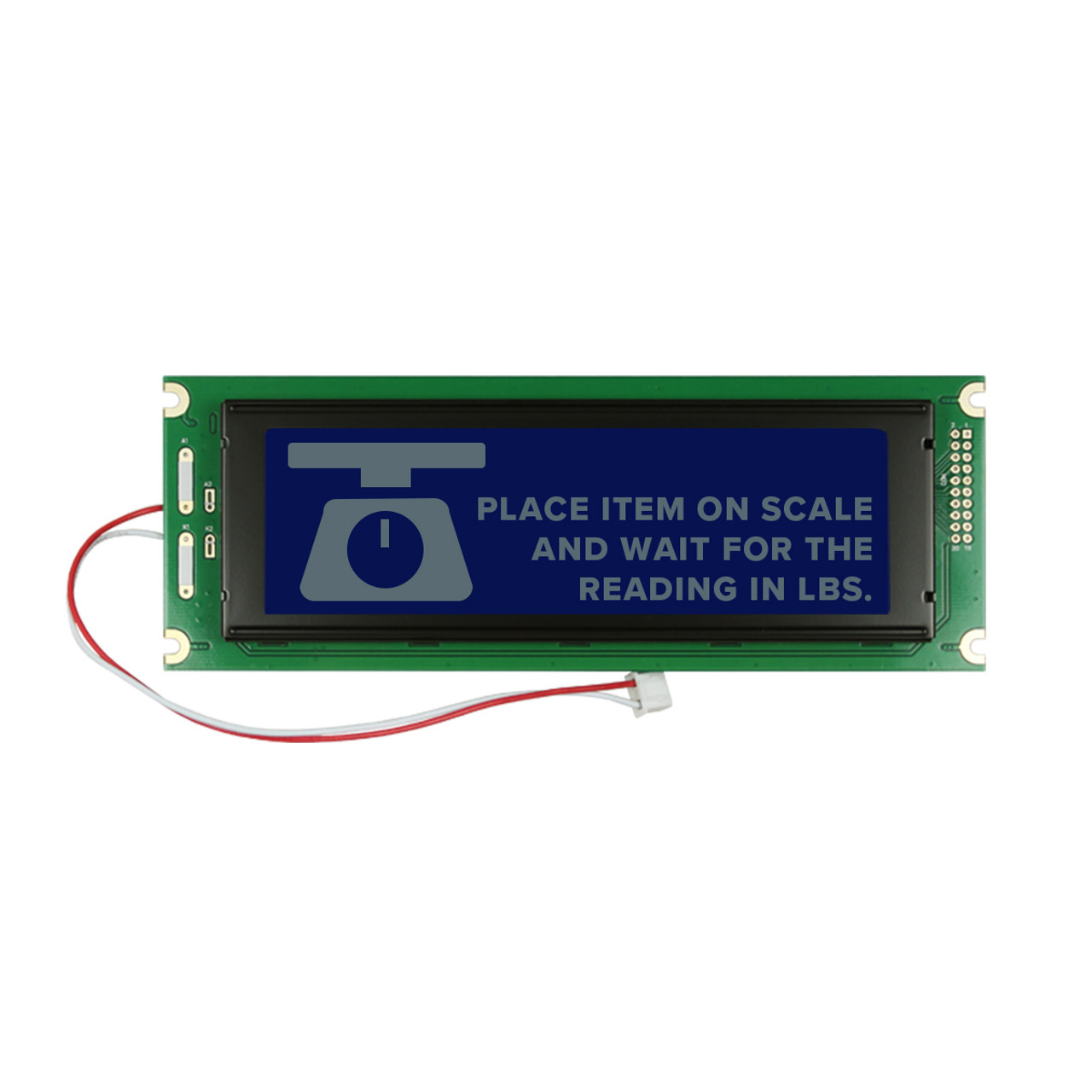 240X64 Graphic LCD Module | STN - Blue Display with White Side Backlight