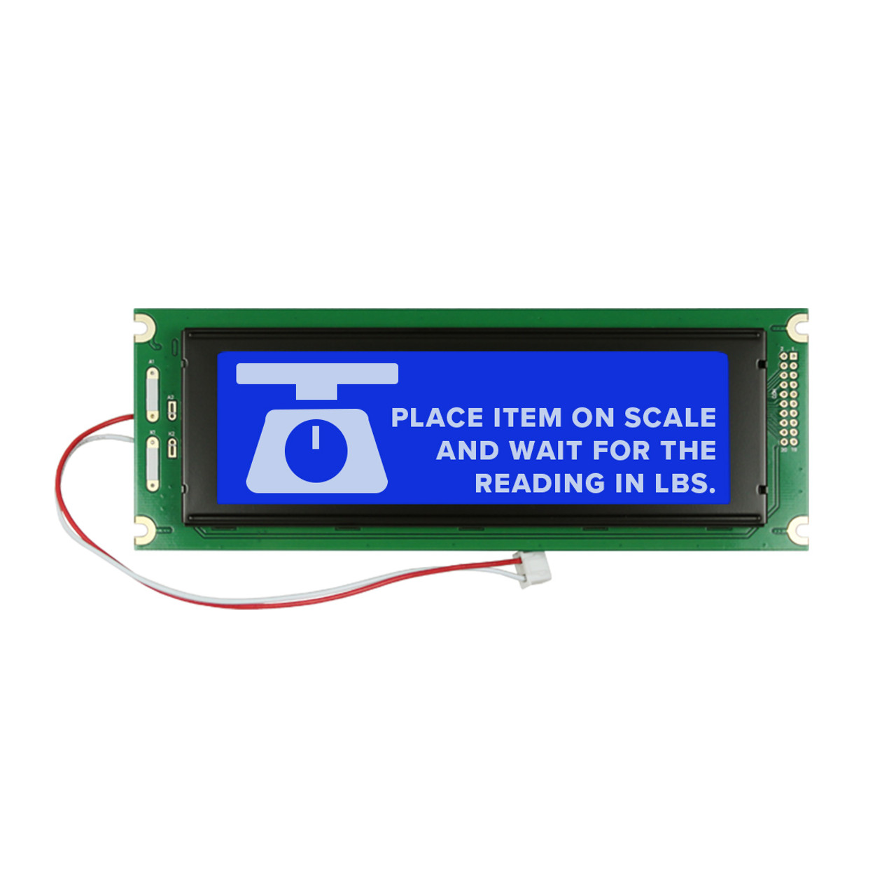 240x64 Graphic Lcd Module Stn Blue Display With White Side Backlight