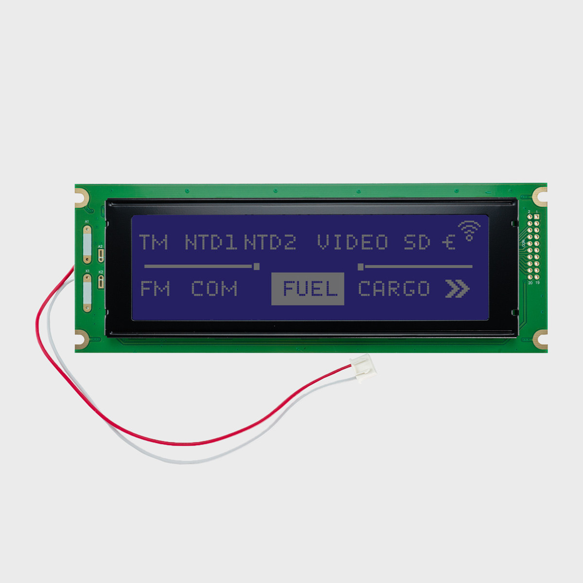 240X64 Graphic LCD Module | STN- Blue Display with White Side