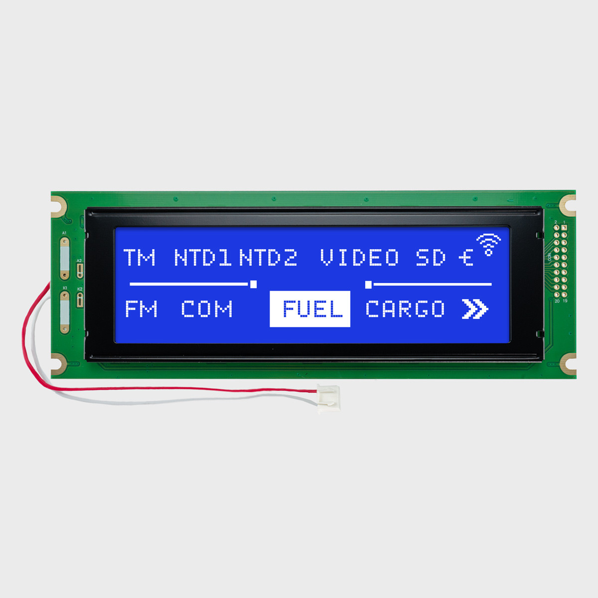 240X64 Graphic LCD Module | STN- Blue Display with White Side