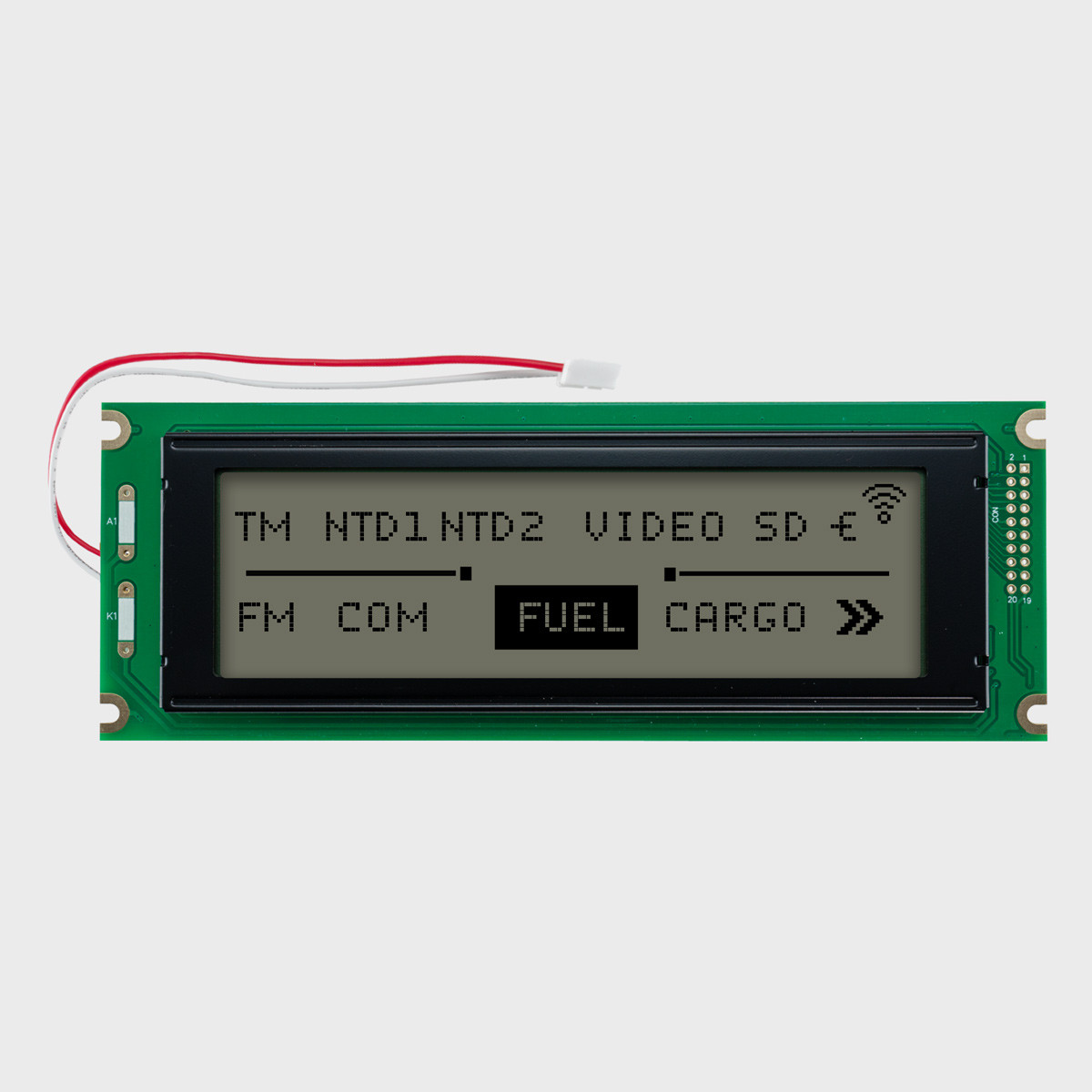 240x64 Graphic LCD Module | FSTN + Display with White Backlight
