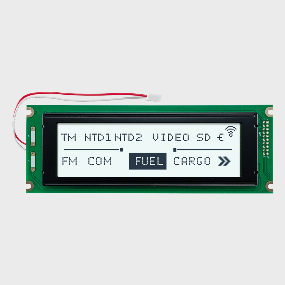 minimum ページ 240x64 Graphic LCD Module | FSTN + Display with White Backlight