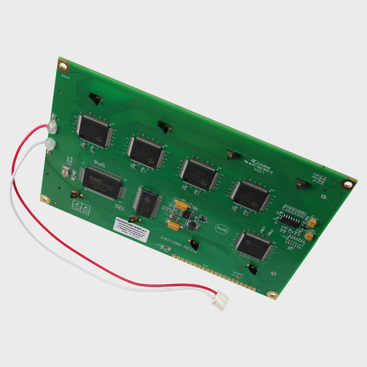 240X128 Graphic LCD Module | STN+ Gray Display with White Backlight