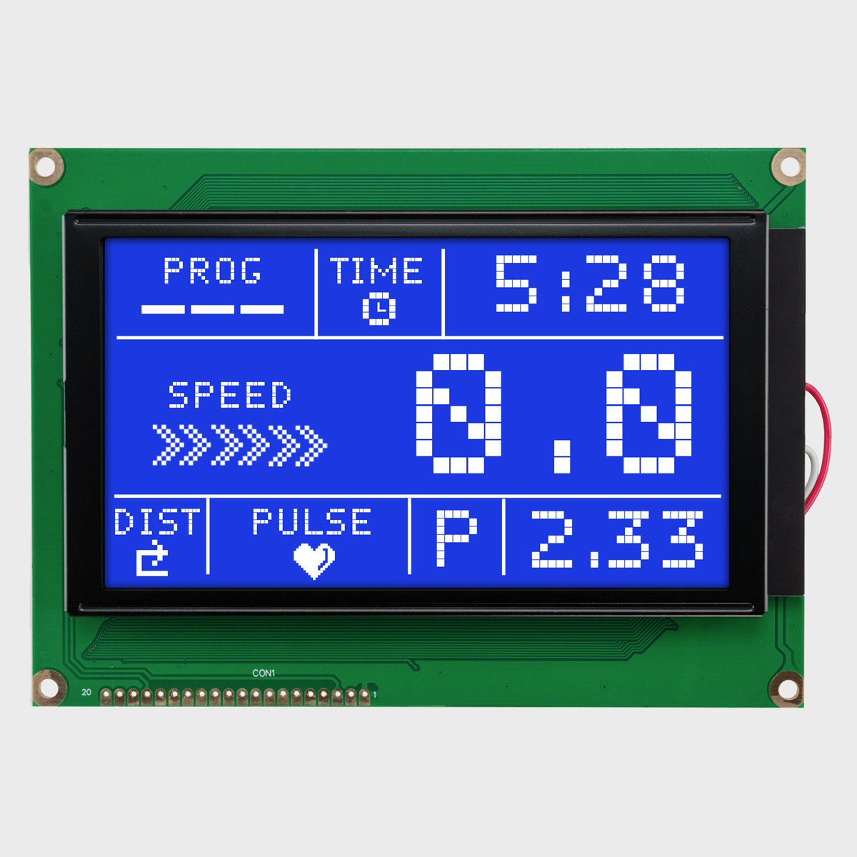 240x128 Graphic LCD Module | STN - Blue with White Backlight