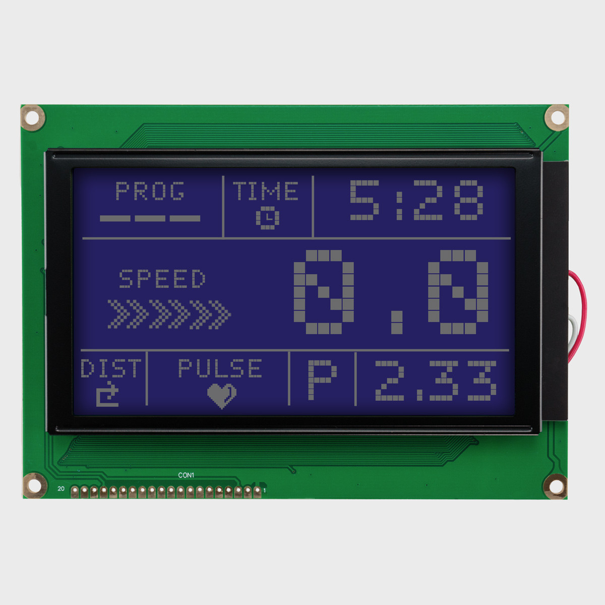 240x128 Graphic LCD Module | STN - Blue with White Backlight