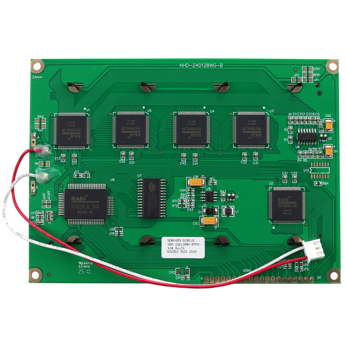 240x128 Graphic LCD Module | FSTN + with White Backlight