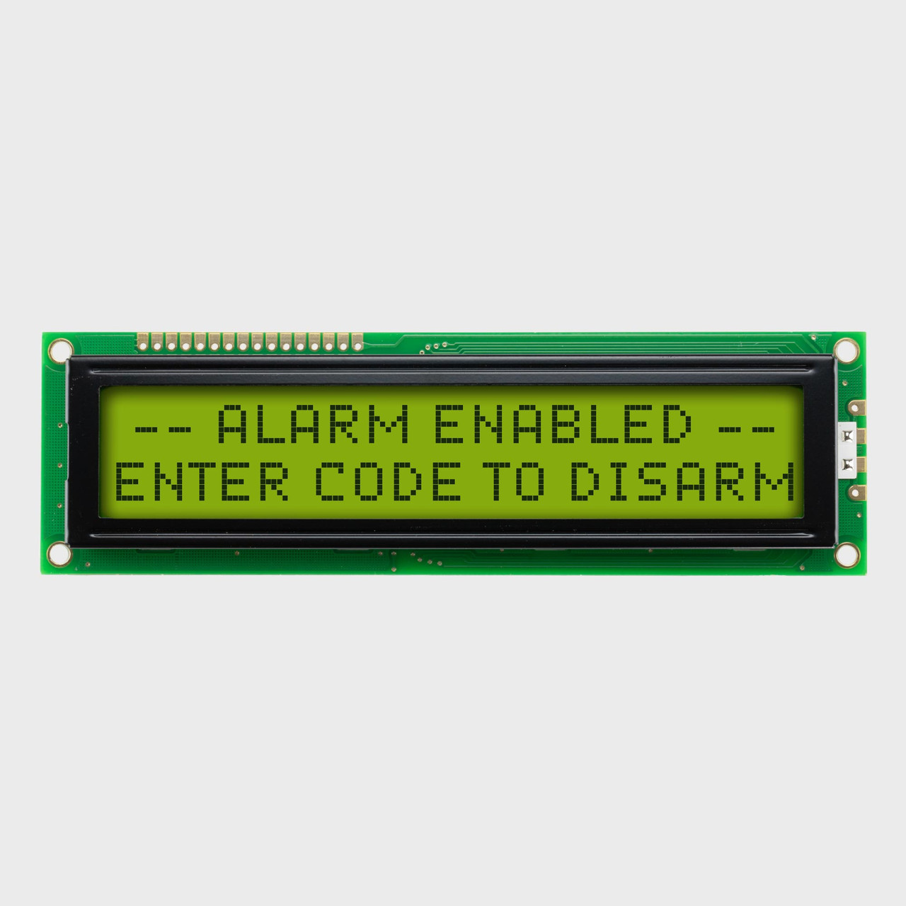 20x2 Character LCD | STN+ Yellow/Green with Yellow/Green Backlight