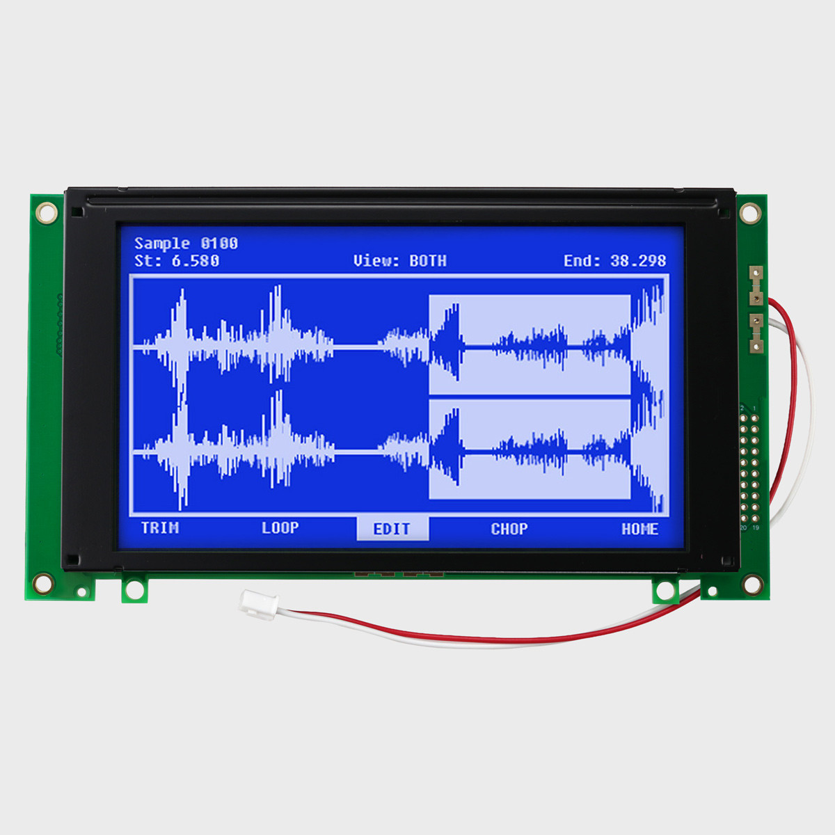 annu．ページ 128X64 Graphic LCD Module | STN- Blue Display with White Side
