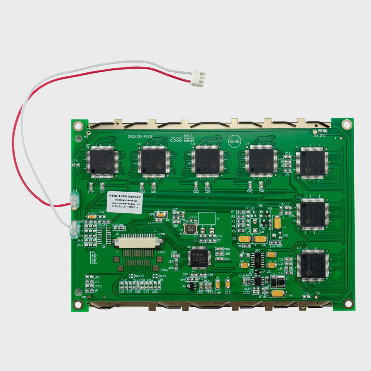 320x240 Graphic LCD Module | FSTN+ Display with White Backlight