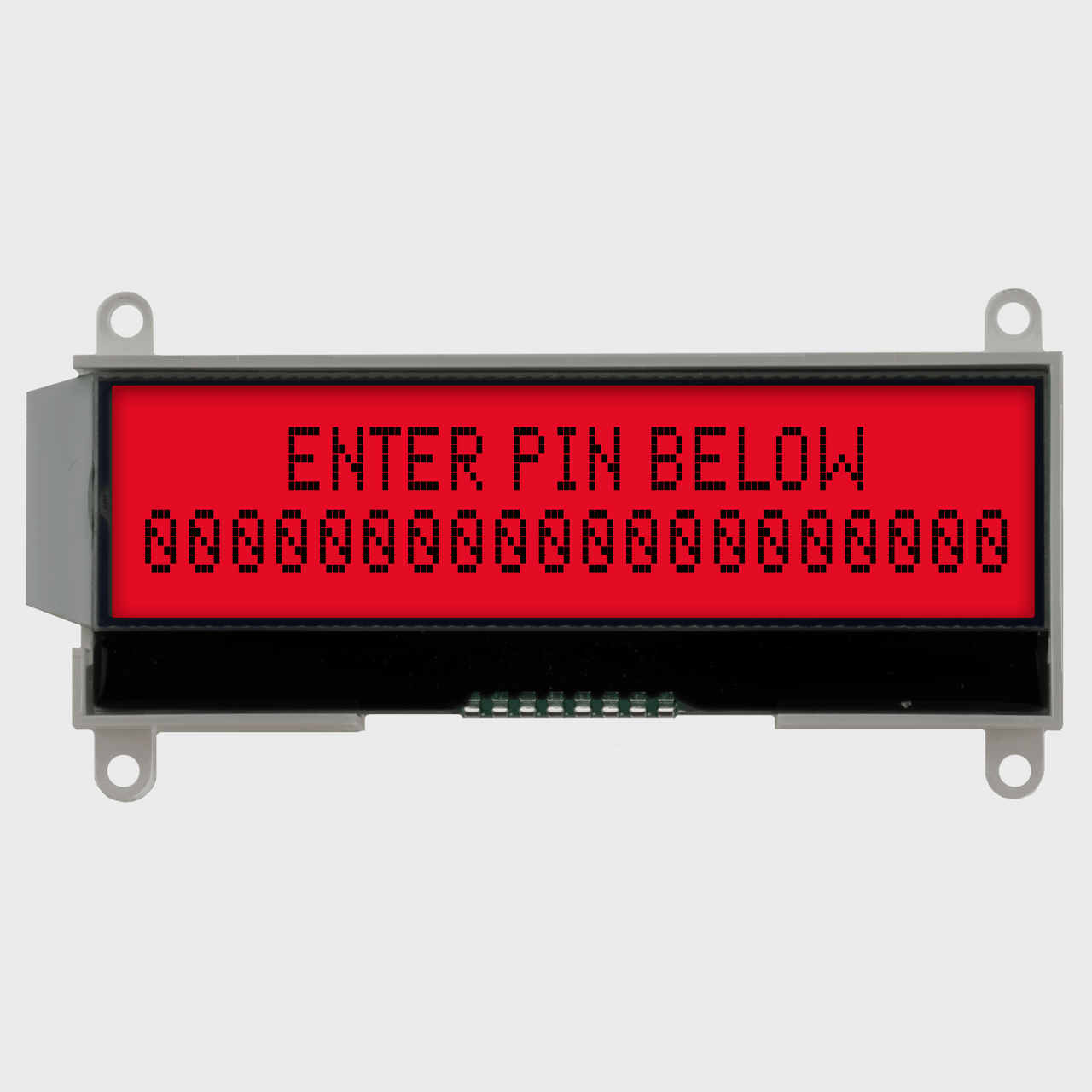 NBページ 20x2 Character COG LCD | FSTN+ with RGB Backlight + Mounting Holes