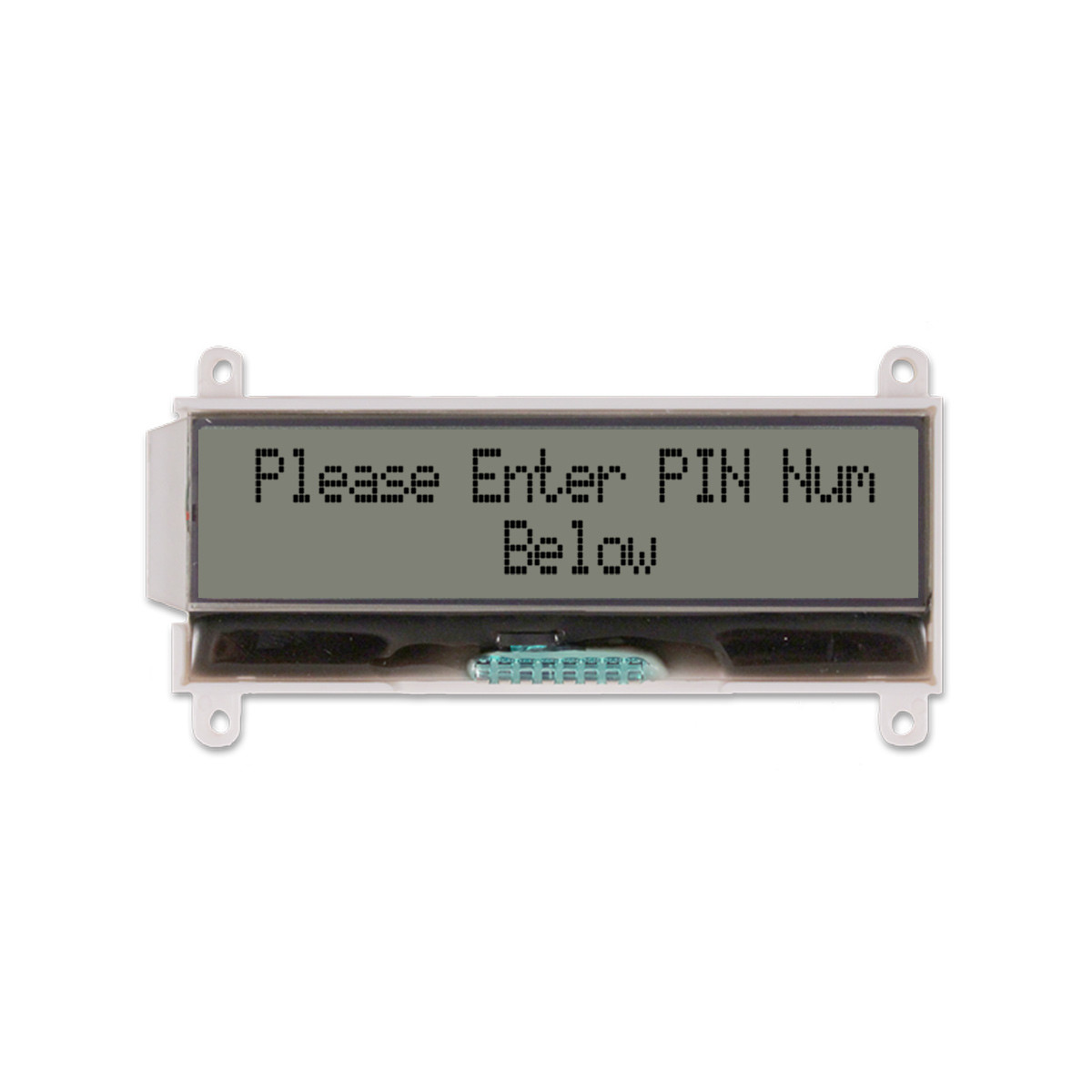 20x2 Character COG LCD | FSTN+ Display with Mounting Holes