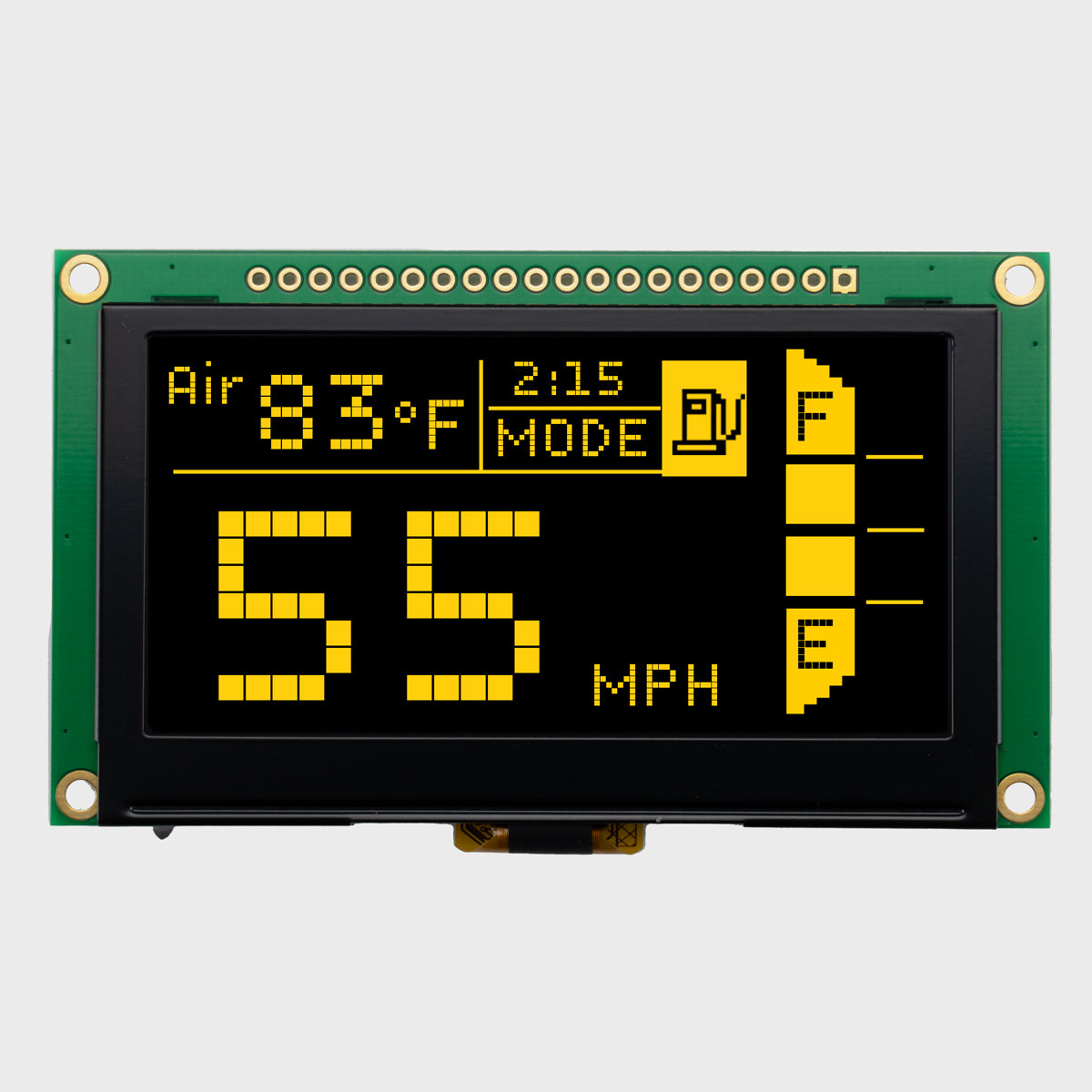 N Nページ 2.7 inch Yellow Graphic OLED Module