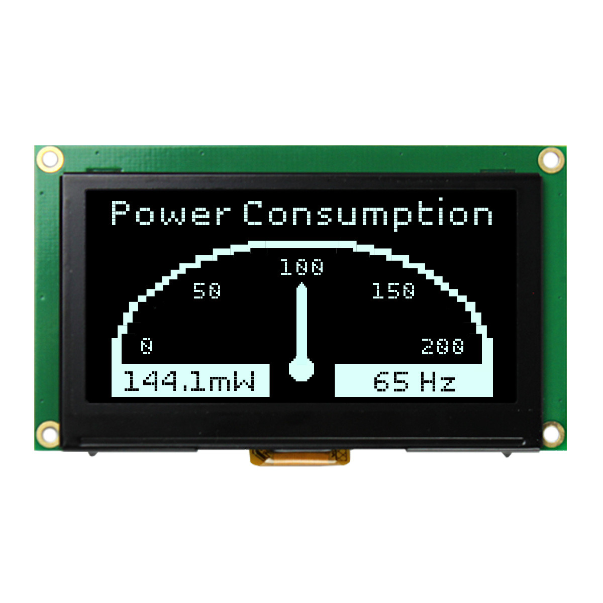 2.7 inch White Graphic OLED Module with Molex Connector