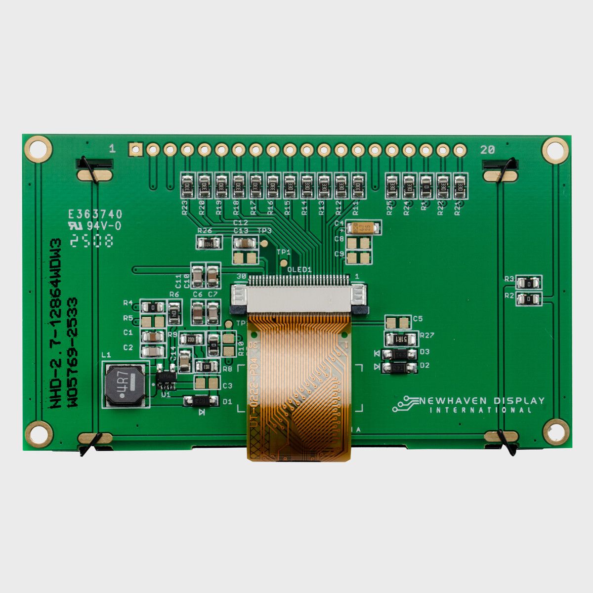 2.7 inch White Graphic OLED Module