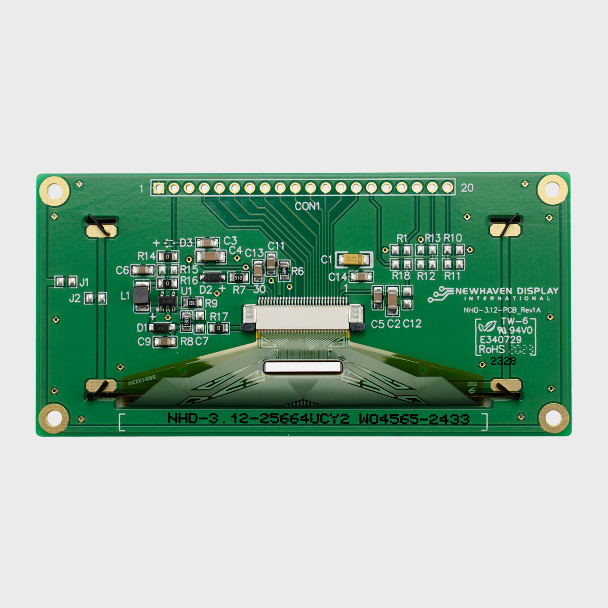 3.12 inch Yellow Graphic OLED Module