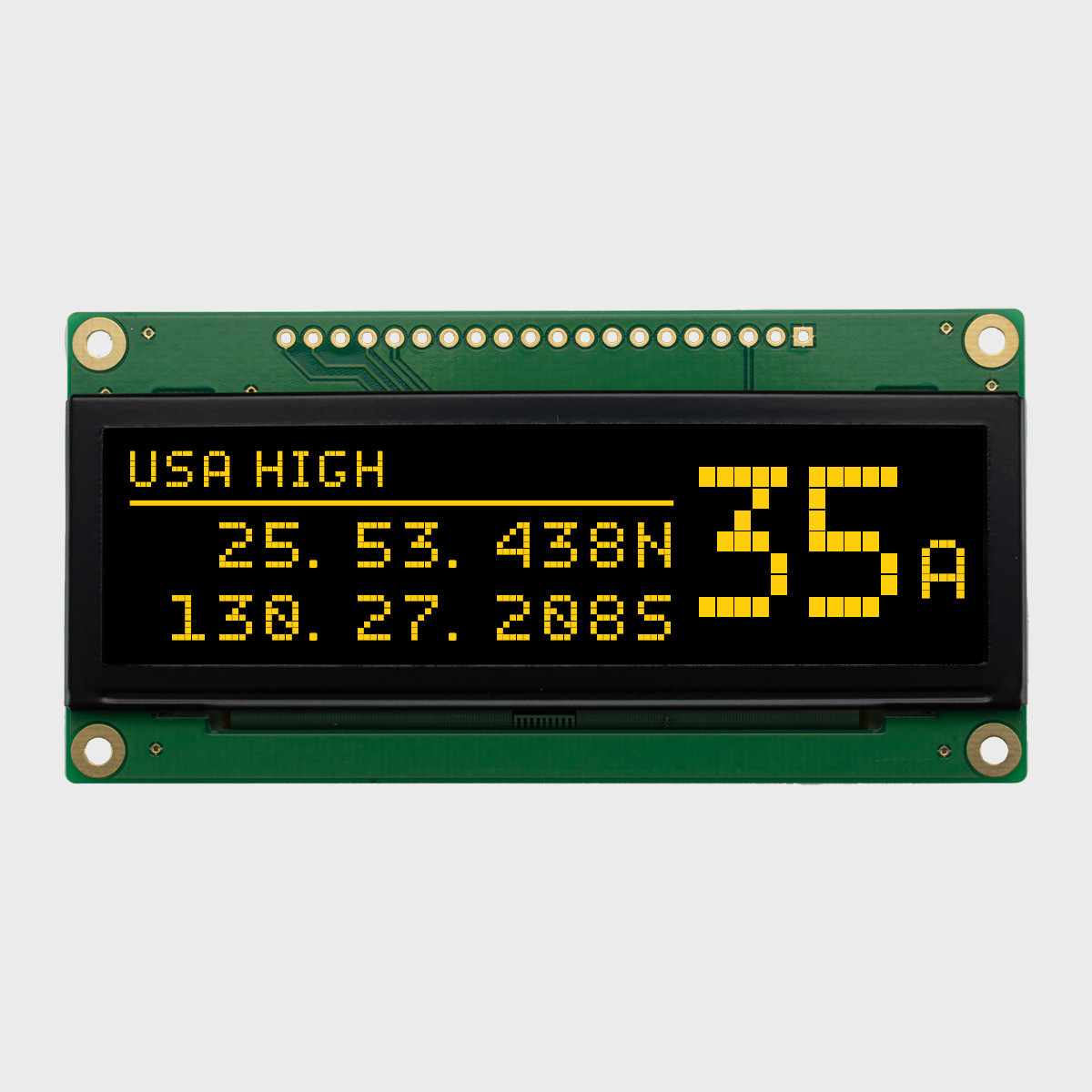 ☆ 1/64 Creative Display Board LR　　　【限定3】 3.12 inch Yellow Graphic OLED Module