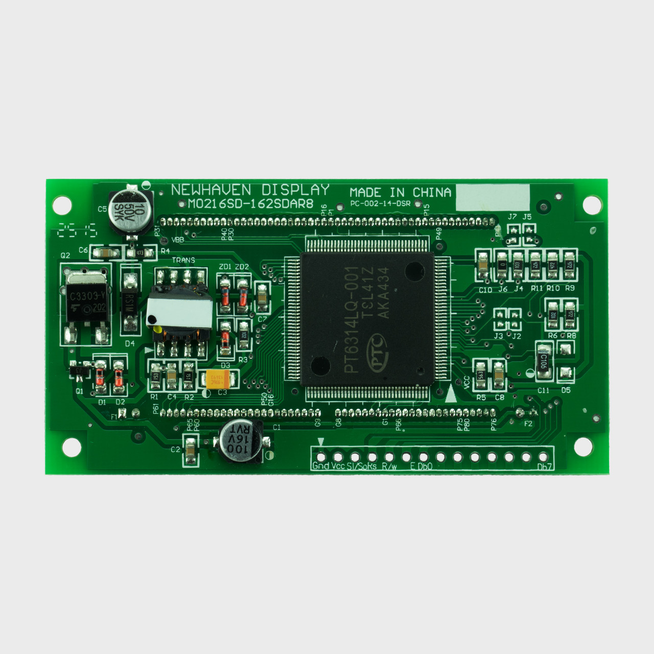 2x16キャラクタ蛍光表示管モジュール｜5x8ドットマトリクス