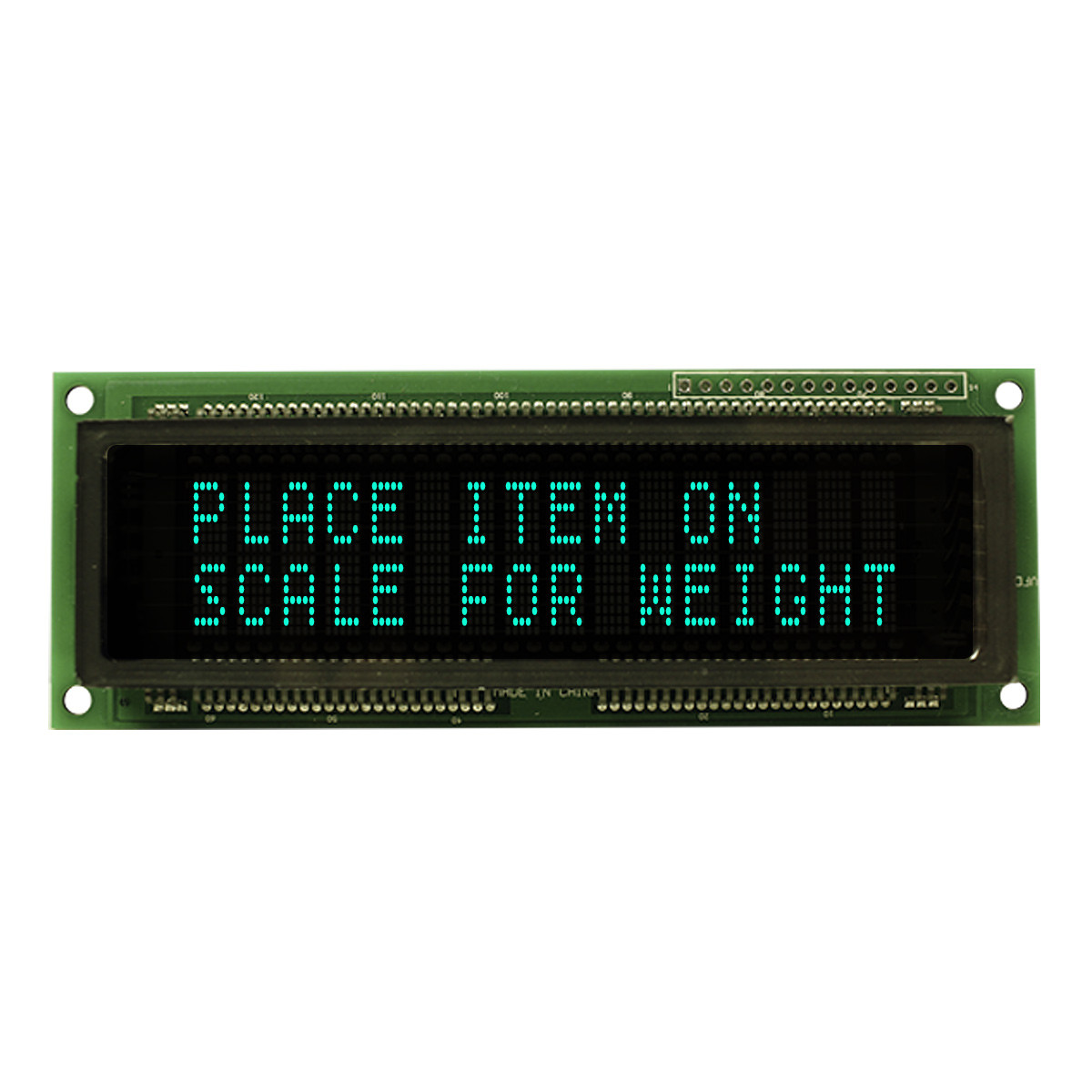 five-dots様用 2x16キャラクタ蛍光表示管モジュール｜5x7ドットマトリクス