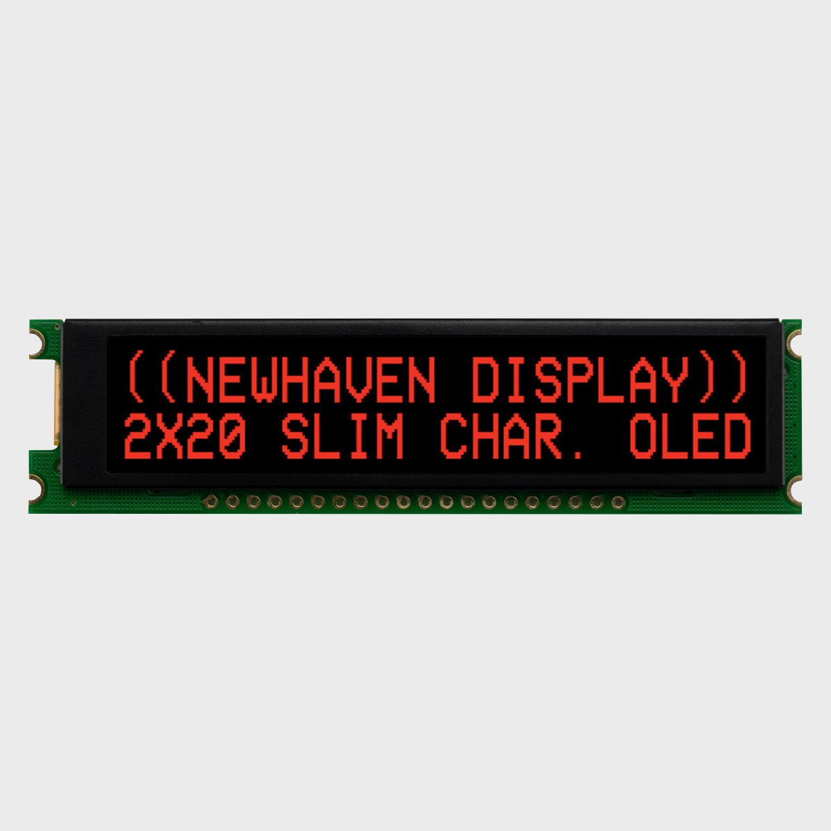 Red 20x2 Character Slim OLED Module