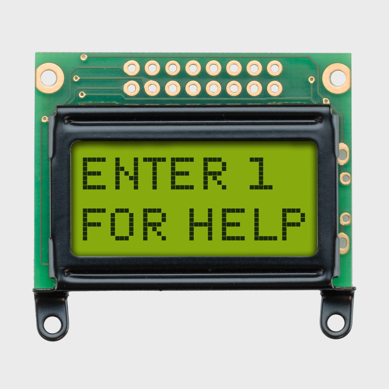 3Yページ 8x2 Character LCD STN+ Yellow/Green Display with No Backlight 3.3V