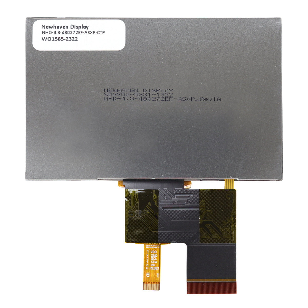 4.3 inch 480x272 Resolution IPS TFT LCD + Capacitive Touchscreen