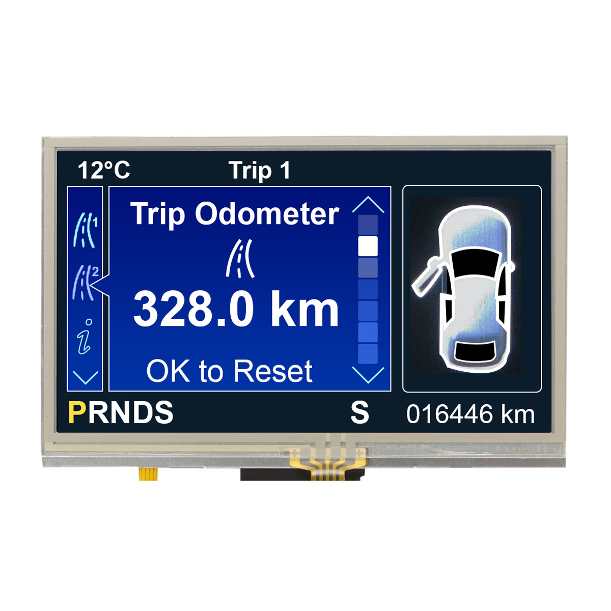 4.3 inch 480x272 Resolution IPS TFT LCD + Resistive Touchscreen